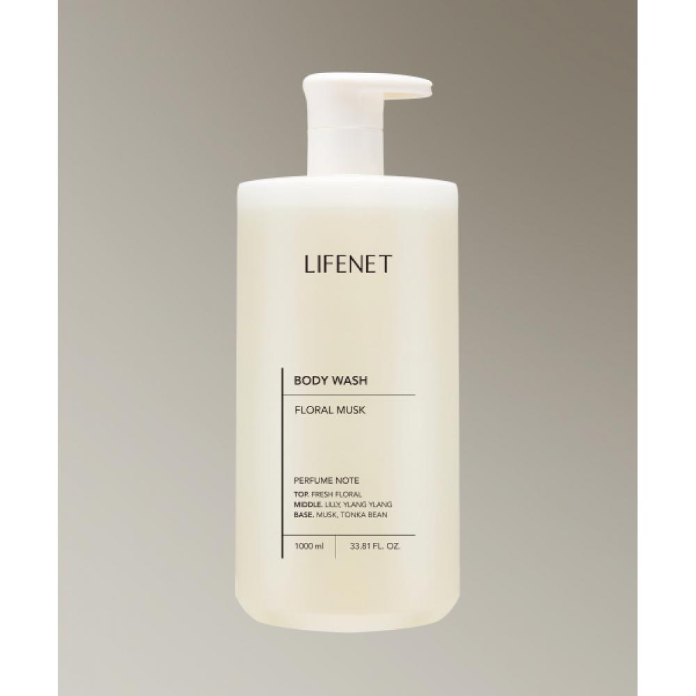 Lifenet Moist Cleansing Perfume Body Wash 1000ml  Single Wash mandarin & basil