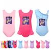 5022 Kids Girls Rumi Mira Zoey Print Swimsuit Swimming One-piece Bodysuit Swimwear