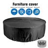 Table Circular Dust Cover Waterproof Furniture Protect Cover For Courtyard Patio