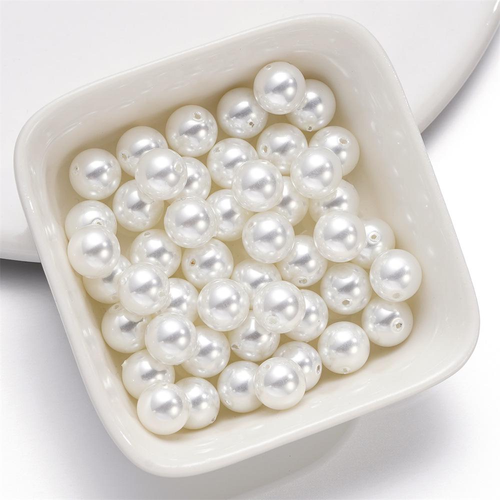 3-12mm Hochglanz Imitationsmuschel Kristallglasperlen für handgefertigte DIY Halsketten und Anhänger