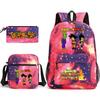 Dragon Ball Super Z Printed Backpack 3-Piece Set Casual Outdoor School Bag 3-Piece Set