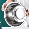 Stainless Steel Drain Basin With Slicing Tool Household Veggie Washing Strainer For Carrots Fruit