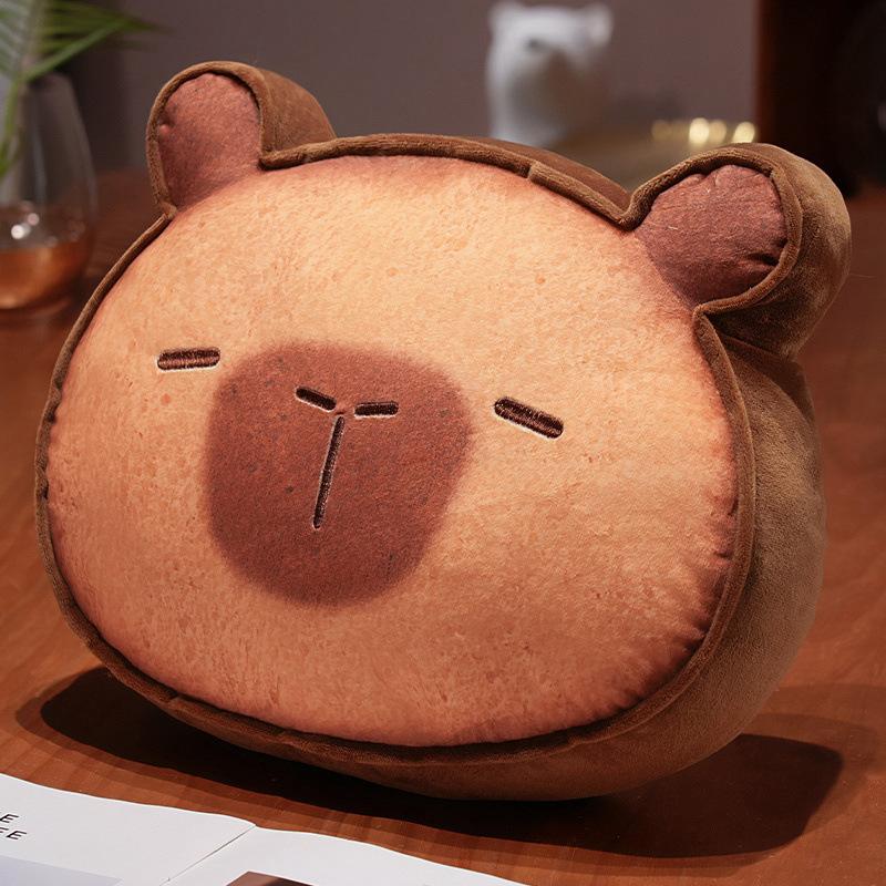 Creative Soft Toast Cat Pillow Blanket Plush Toy Kapibara Doll Home Pillow Cushion Ragdoll