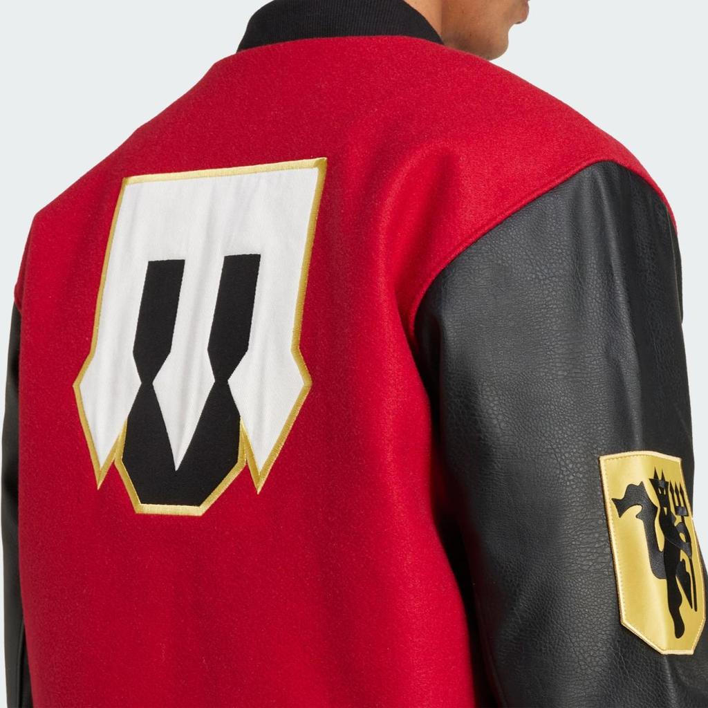 Adidas MUFCVRCT Comfortable Skin-Friendly Soft Versatile Cotton Jacket Unisex Jacket Chestnut JF0366