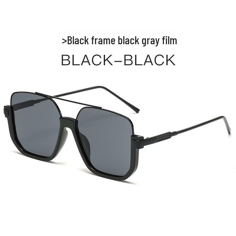 TY822 Korean Style Anti-Glare Half-Frame Sunglasses for Trendy Street Style Look