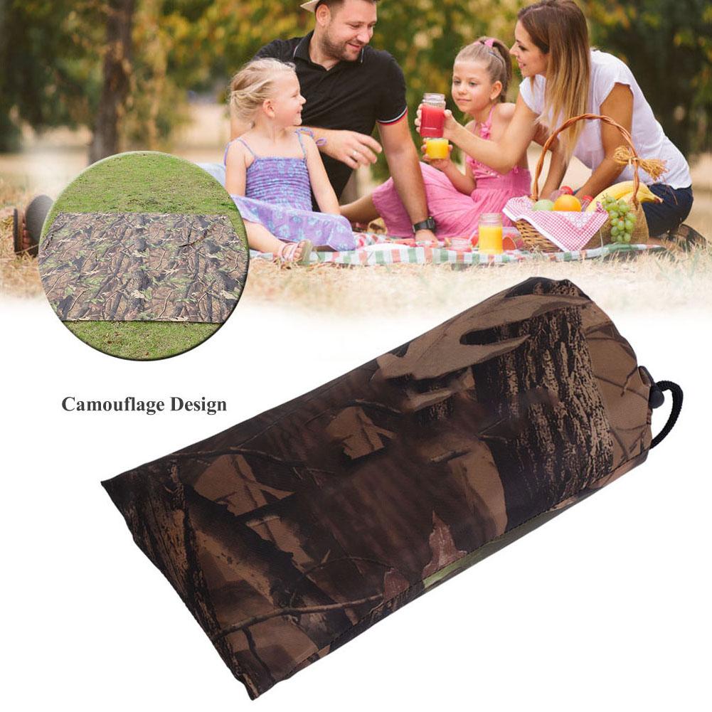 Vodotěsná armádní maskovací plachta stanová plachta plachta baldachýn markýza ochrana proti dešti (2 x 2 m)