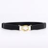 Buckle Top Layer Cowhide Thin Belt, Adjustable Length, Suit Women's Belt