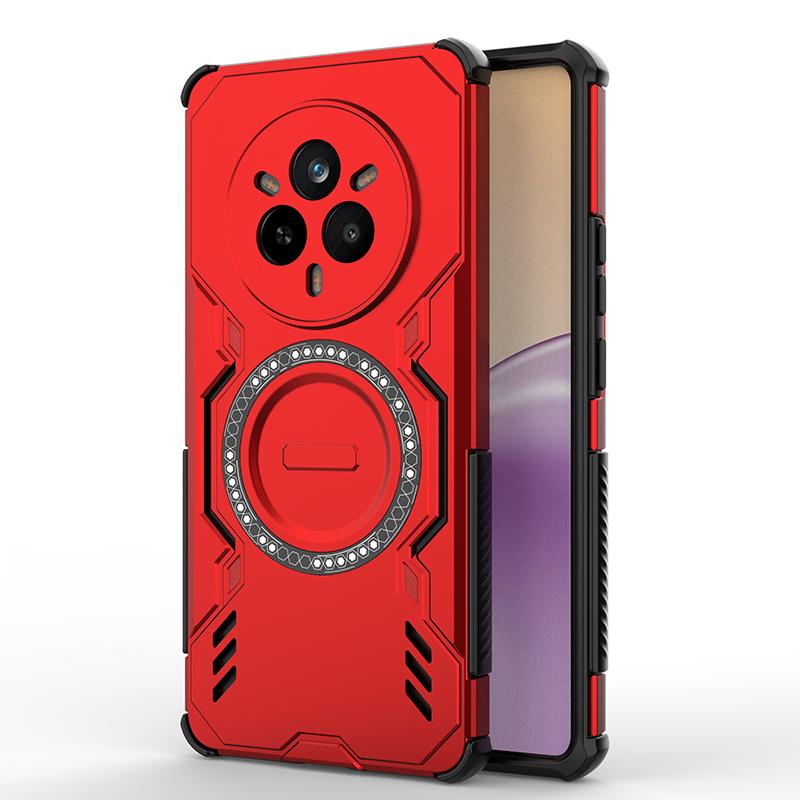 KEYSION Hollow Heat Dissipation Case for Realme 14 Pro+ 5G Magnetic Cooling Shockproof Phone Cover for OPPO Realme 14T 5G 14 5G