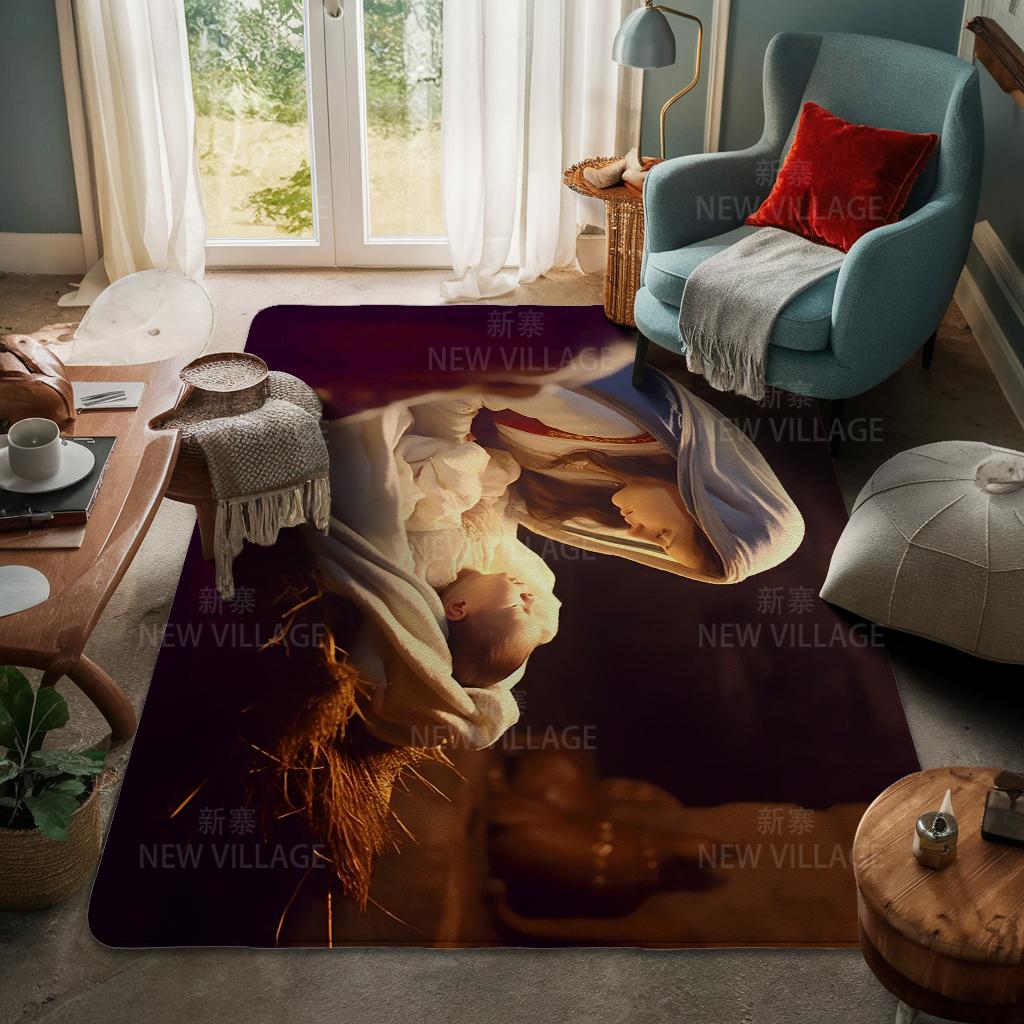 Hauseingangsteppich Fußmatte Haustür Wohnzimmer Bad Fuß Badezimmer rutschfest wasserabsorbierend Teppiche Bad Frohe Weihnachten Winter