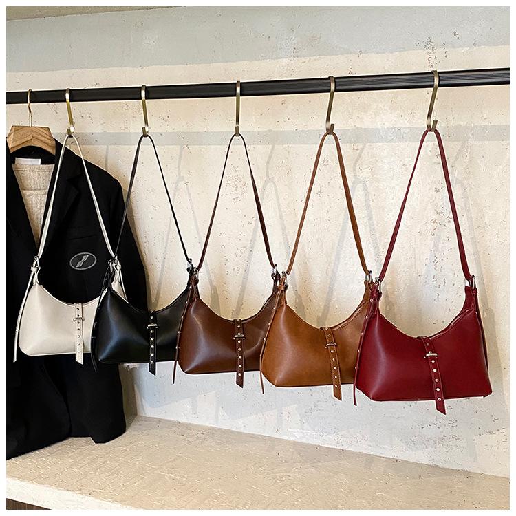 Retro bag women's large capacity 2025 new autumn and winter niche design single shoulder underarm bag commuter dumpling bag