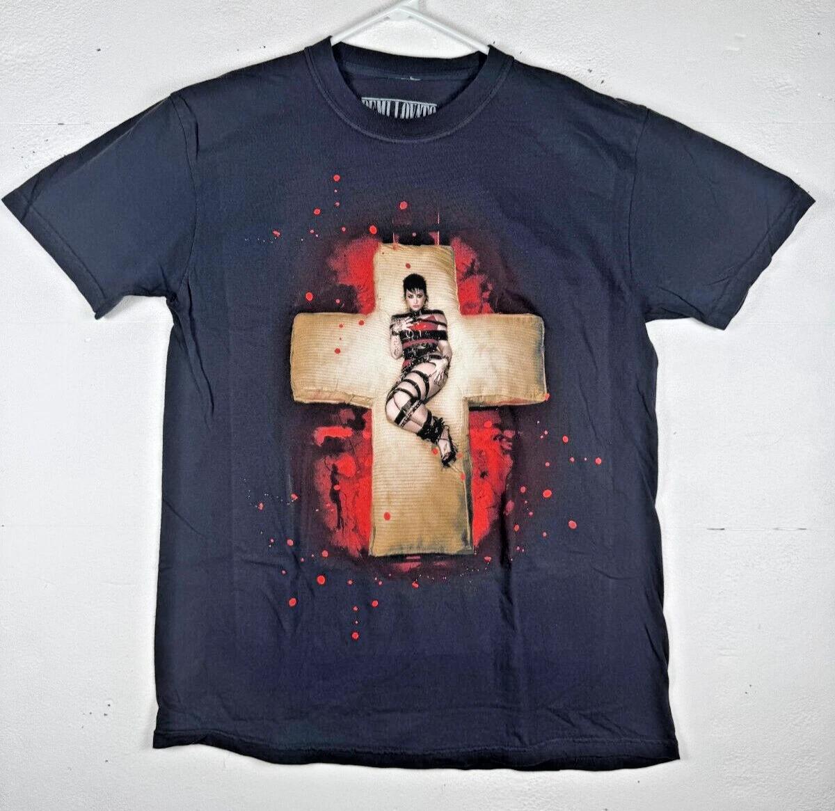 

Size M - Demi Lovato Cross Mattress Holy Fvck Graphic 100% Cotton T-shirt Mens Tees Top Black XL