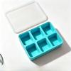 Silicone Ice Cube Tray Removable Lid 6/9 Grids Ice Cube Mold BPA-Free Flexible Chocolate Mold for Cocktail Whiskey