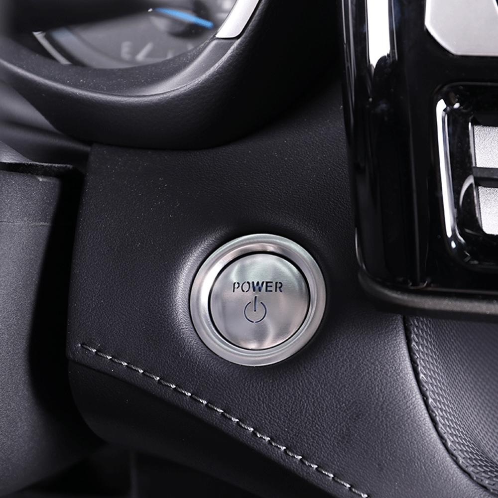 For Toyota Highlander XU70 2024 Engine Start Stop Switch Button Cover Trim Car Interior Styling Protector Decoration Sticker