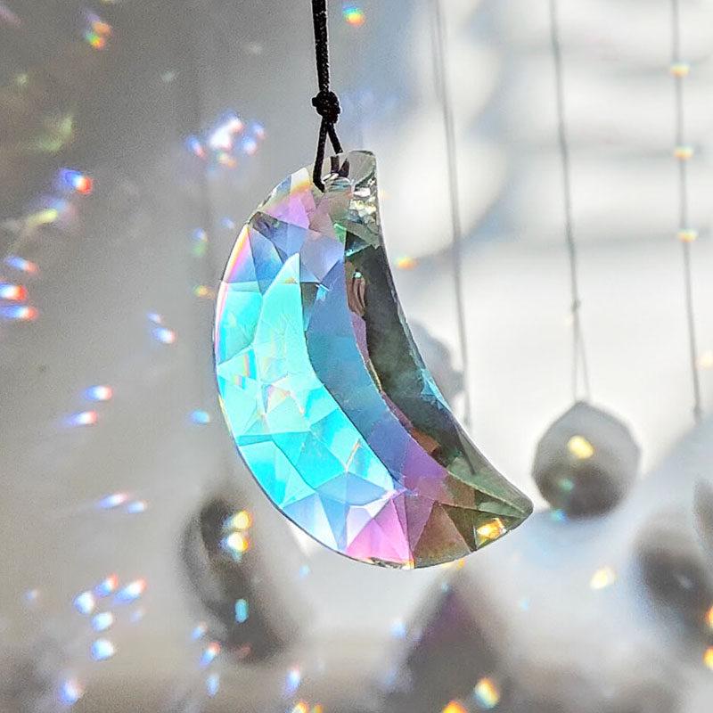 Heart Crystal Sun Catcher: Rainbow Prism Light & Shadow Hanging Ornament - Creative Toy Gift for Kids