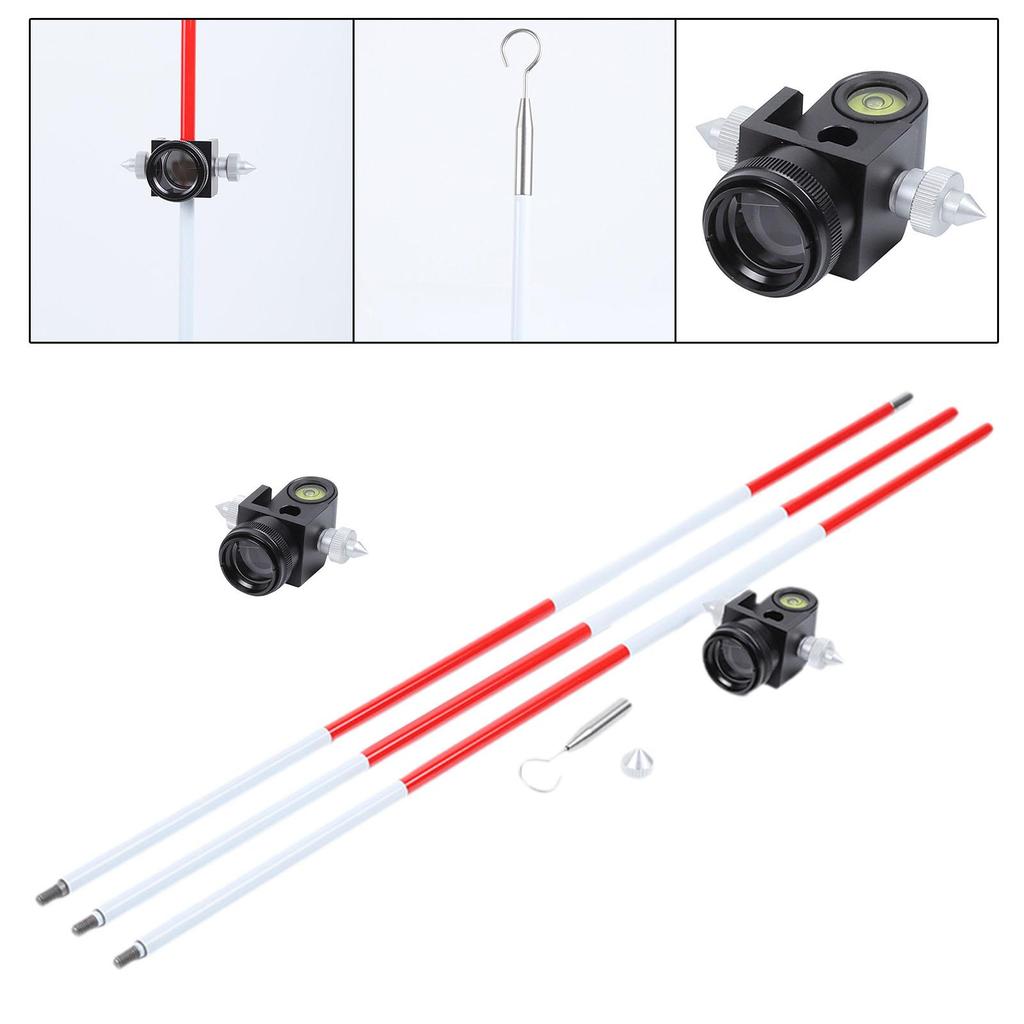 Mini Prism Surveying Mini Prism for Instuements ADS103 Sturdy for Total Station Smooth Land Surveying Tool for Total Station