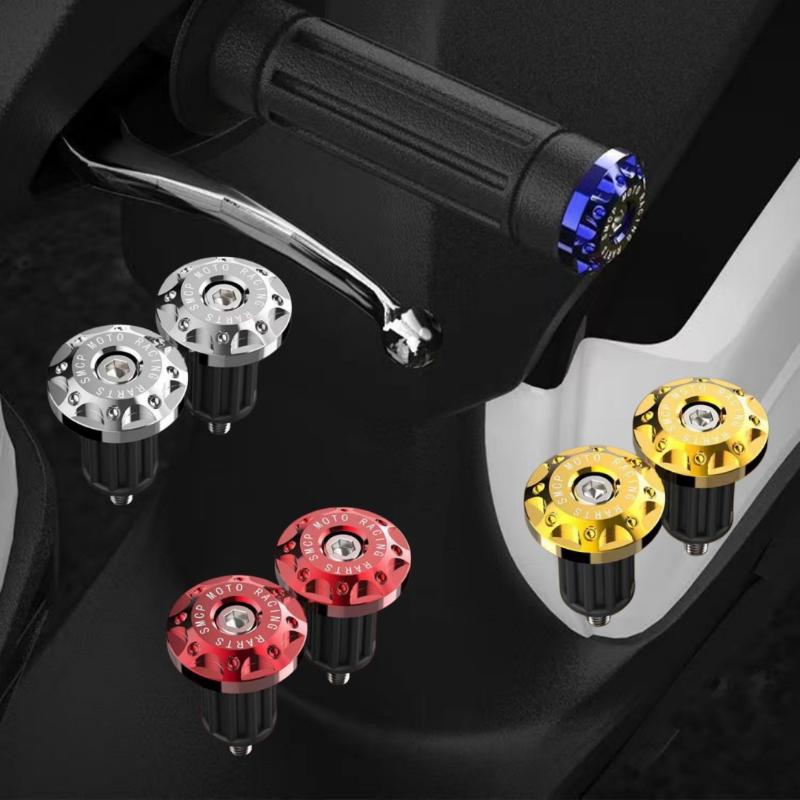 2 Stück Motorrad Lenkergriffkappen Schieber Universelle Lenkerendkappe Stecker Motorrad Dirt Bike Zubehör