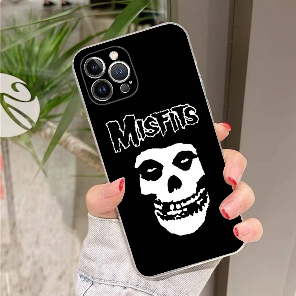 The Misfits Glenn Danzig For IPhone 17 16 15 11 12 13 14 Pro Max Soft TPU Silicone Back Cover Clear Case