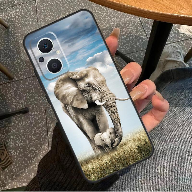 Elephant Baby Nature For OPPO Reno 11F 12F 13F 14F 8T 10 11 12 13 14 Pro 8 7 Lite OPPO Find X8 X6 X5 X9 Pro Case