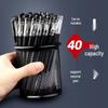 Minimalist Metal Pen Holder - Creative Desk Organizer and Stationery Storage Box