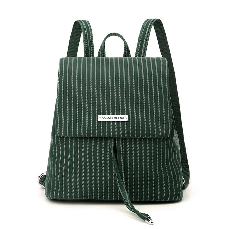 Niche backpack versatile premium bag striped mini drawstring backpack