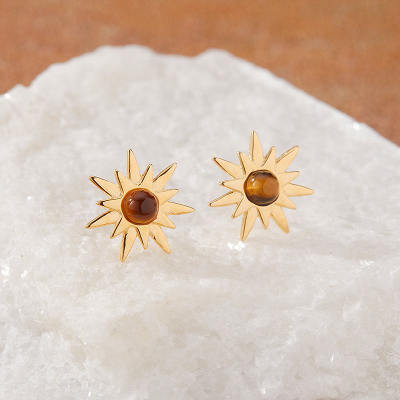 Natural Opal Pearl Stud Earrings Women S S925 Sterling Silver Color Treasure Ear Jewelry Mangstar
