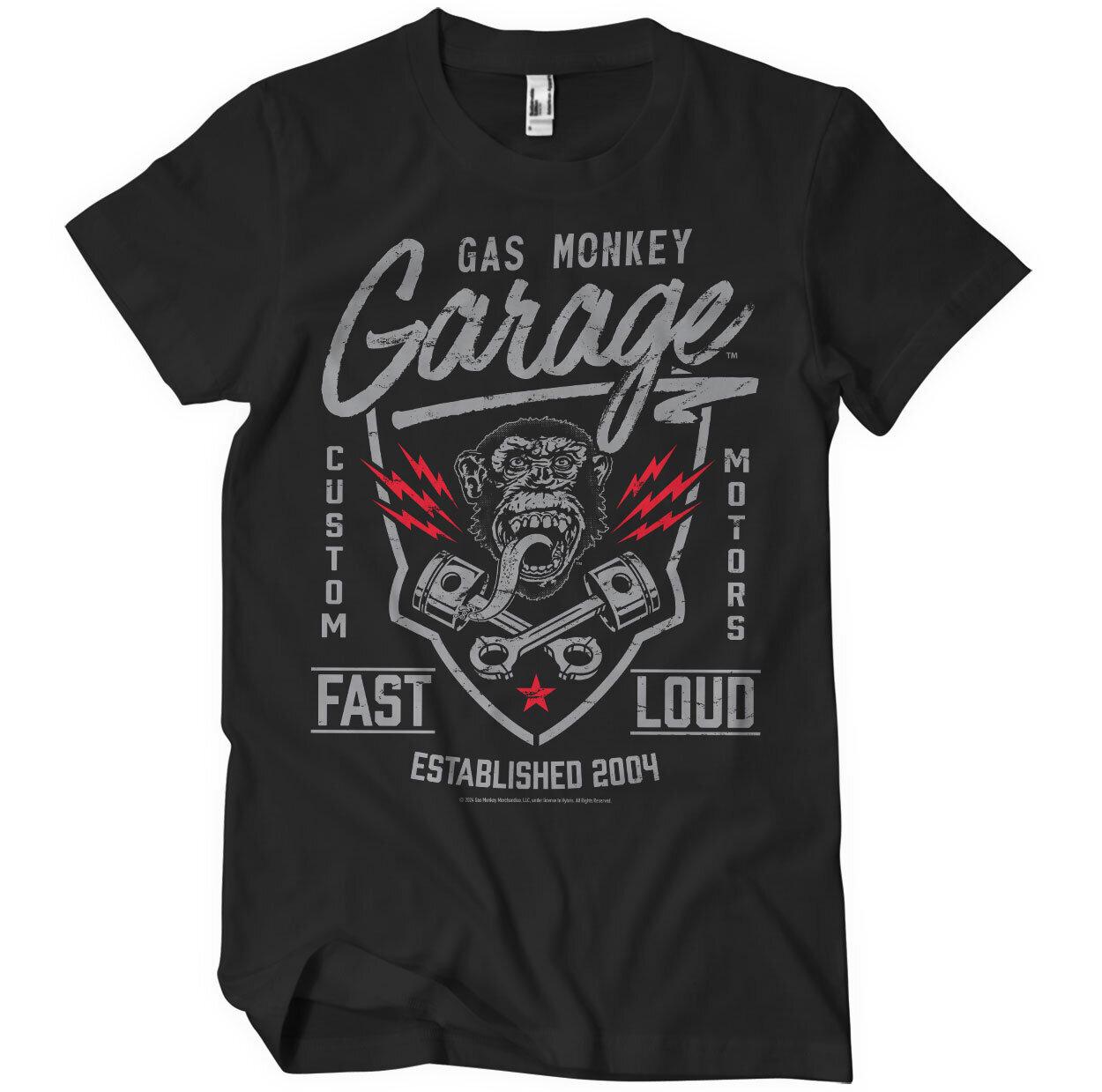 Officially Licensed Gas Monkey Garage Fastn Loud Mens T-Shirt XL