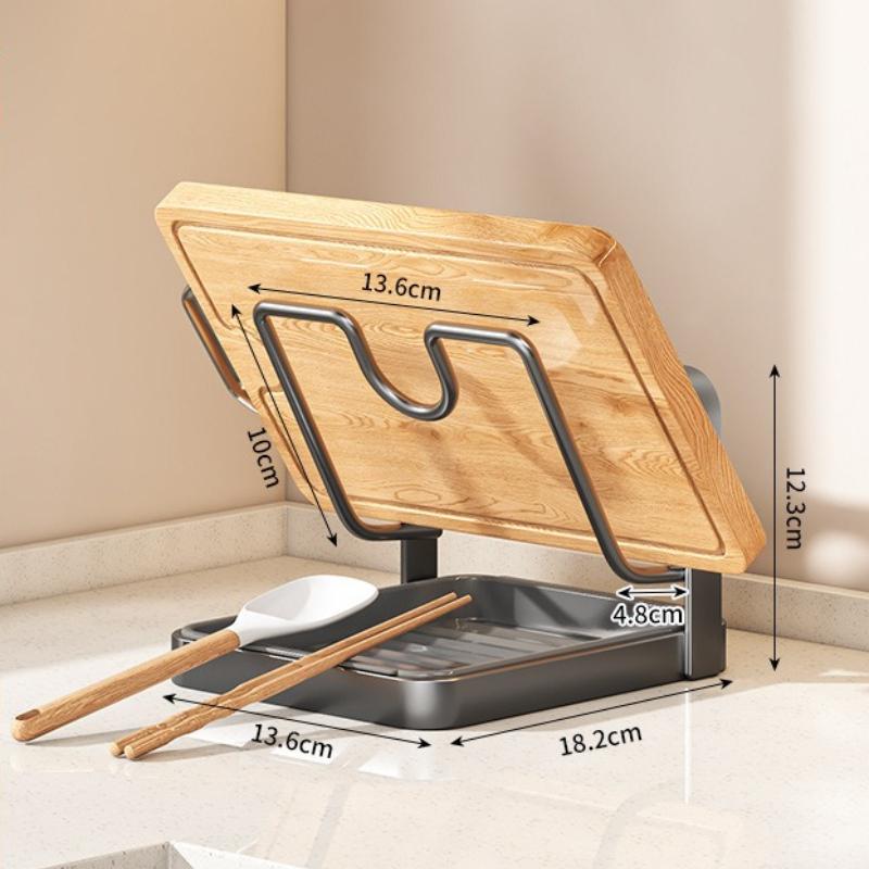 Multi functional storage rack Double Layer Pot Lid Rack Non-slip Draining Pot Lid Organizer Large Capacity Kitchen Storage Rack