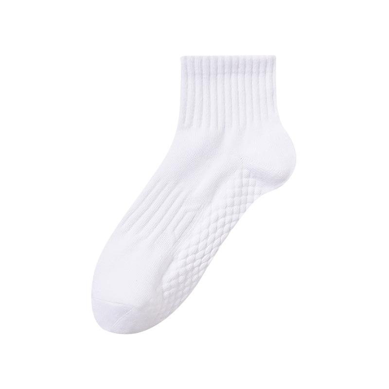 

Мужские летние носки до середины икры, черно-белые мужские спортивные длинные носки, влагоотводящие короткие носки, массажные стельки, однотонные носки с защитой от запаха Short cylinder