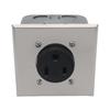 NEMA 6 50R 50A Power Outlet Receptacle, Electrical Socket for Welders, Plasma Cutters, Electric Ranges, Dryers, and