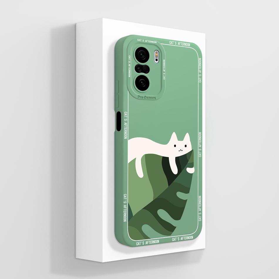 For Poco F3 GT Case Cute Panda Soft Liquid Silicone Camera Protection Shockproof Phone Cover For Poco F 3 PocoF3 Back Covers
