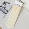 5 Pairs of Women's Summer Thin Deodorizing and Bacteriostatic Tube Stack Socks