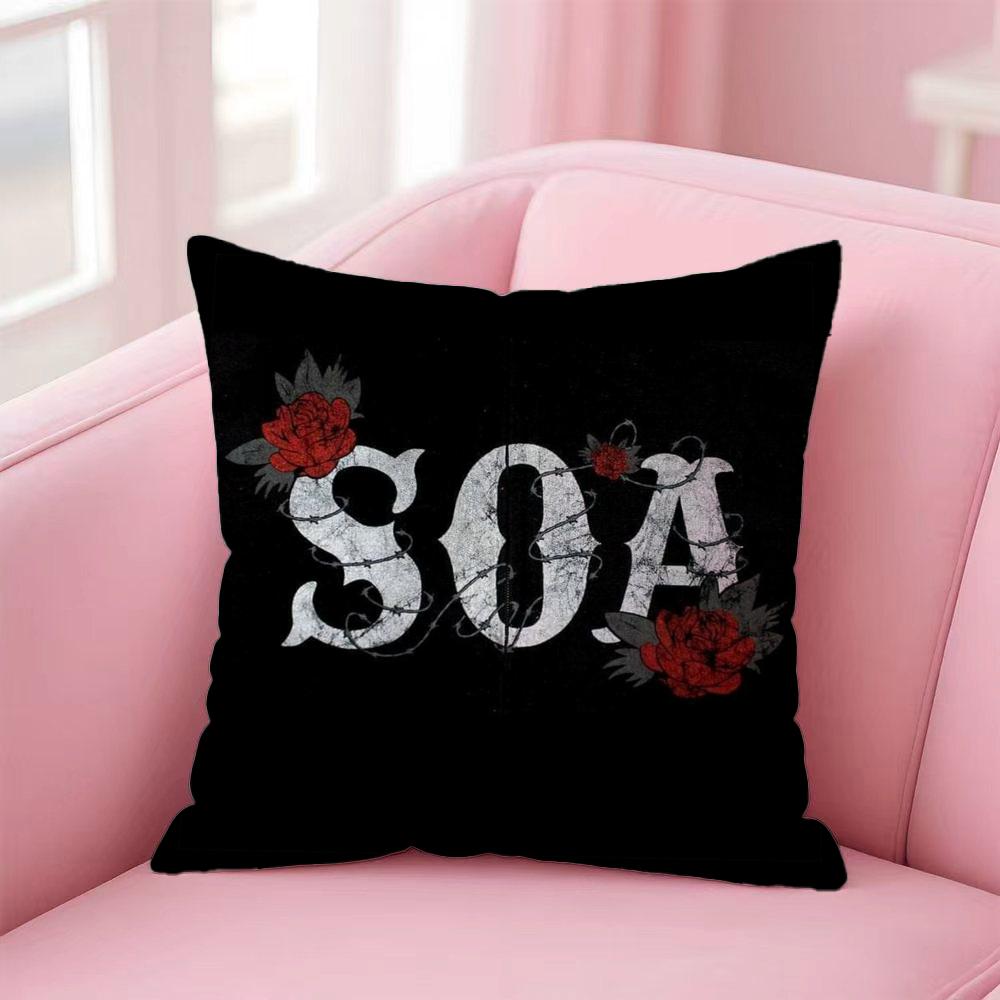Fashion SSons of Anarchying Cushion Cover Premium SkinFriendly Pillow Case MultiPurpose for Home Office Travel