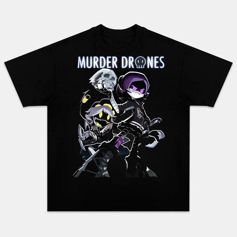 MURDER DRONES UZI N Graphic T-Shirt Unisex Short Sleeve Shirt Gift for Fan S-5XL S разноцветный