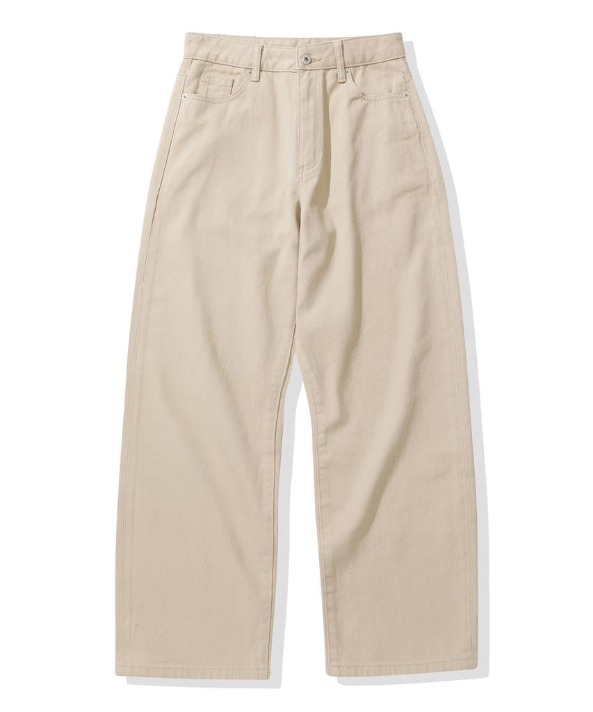 CGP Loose Straight Cotton Pants_Beige