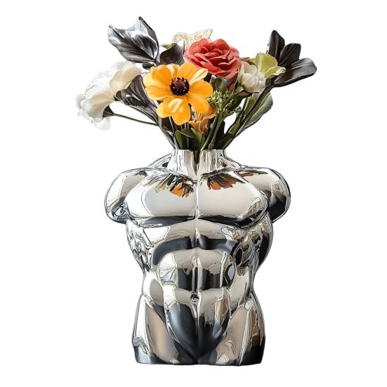 

Скульптура сексуального мускулистого мужчины, ваза, статуэтка из смолы, держатель для цветов, домашний офис, художественный стол, центральный элемент, декоративные цветочные растения, ваза, орнамент D