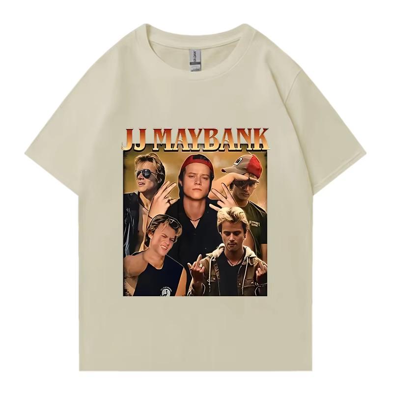 Koszulka z grafiką serii Vintage Outer Banks 3 Mężczyźni Kobiety Hip Hop Streetwear JJ Maybank Bawełniana Koszulka Luźne Ubrania