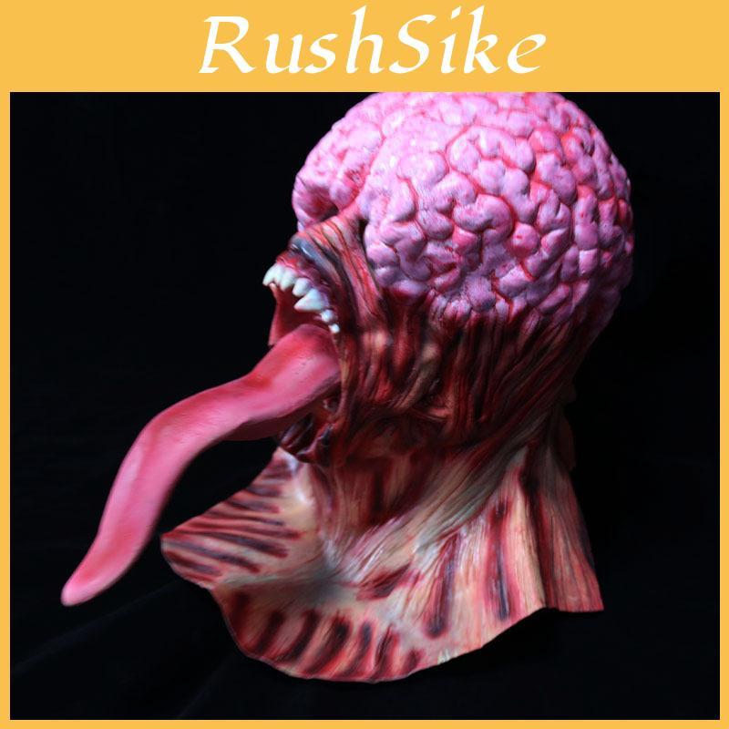 Horror Latex Mask With Long Tongue For Adult Halloween Costumes And Themed Parties