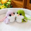New Cute Little Tit Doll Pendant Keychain Color Bird Plush Toy Schoolbag Keychain
