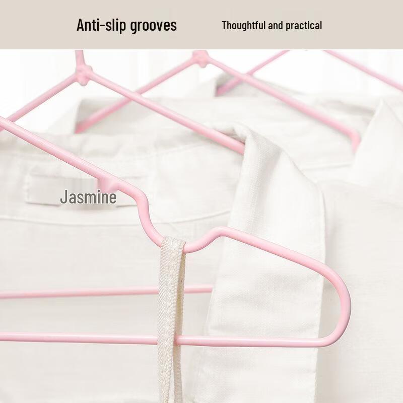 JINGRUIXIANG Non-slip Stainless Steel Clothes Hangers, 20-Pack