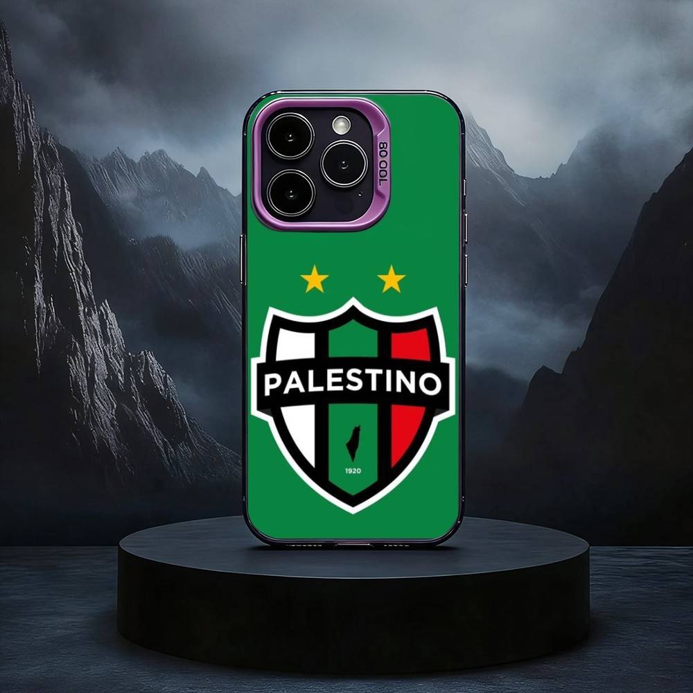 Club D-Deportivo P-Palestino Phone Case For iPhone17,16,15,14,13,12,11 Plus,Pro Max Black Candy silver phone case
