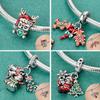 New 925 Silver Christmas Series Charm Beads For Bracelet Pendant Charm Women DIY Christmas Gift