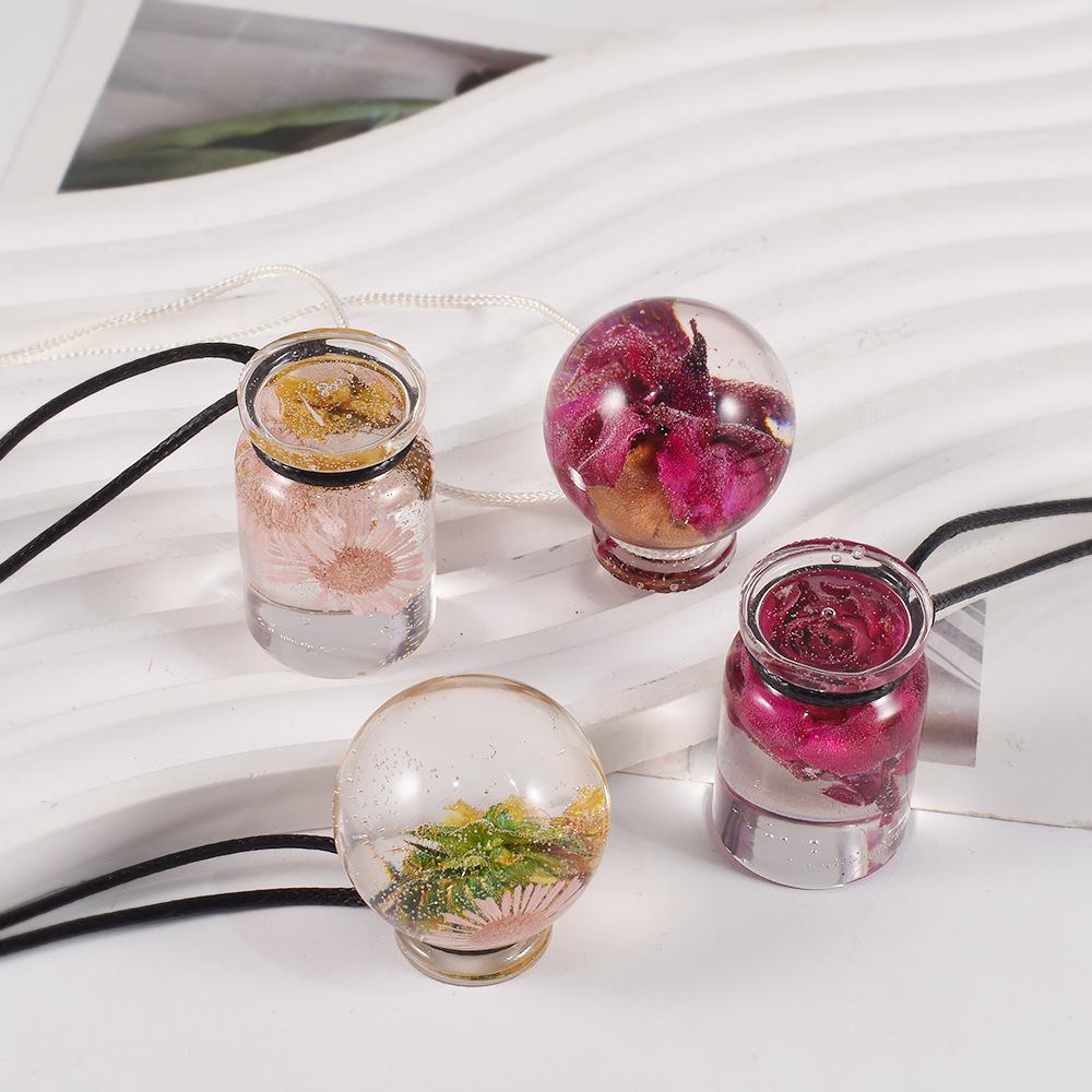 DIY Epoxy Micro Drift Bottle Mold for Dried Flower Pendant - 3D Silicone Mold