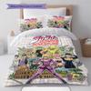 JoJo's Bizarre Adventure Bettwäsche-Set Bettbezug Weiche Steppdeckenhülle Deckenbezug Schlafzimmer Heimdekoration Anime-Stil -QJY