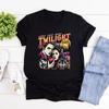 Vintage Koszulka Zmierzch Koszulka dla Fanów Zmierzchu Hołd Koszulki Retro Unisex Krótki Rękaw Koszulka z Wampirami Top Prezent dla Miłośnika Książek