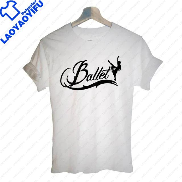 Ballet Dancer Harajuku T Shirt Funny Tshirt Unisex Clothing Casual Tops Tees Female Tshirt Harajuku Cute Casual Lady