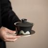 Su's Ceramic 'Rivers and Mountains' Glazed Kung Fu Tea Set