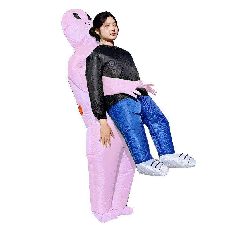 

Popular Alien Ghost Hug Inflatable Halloween Costume - Creative and Fun Mascot Cosplay One Size