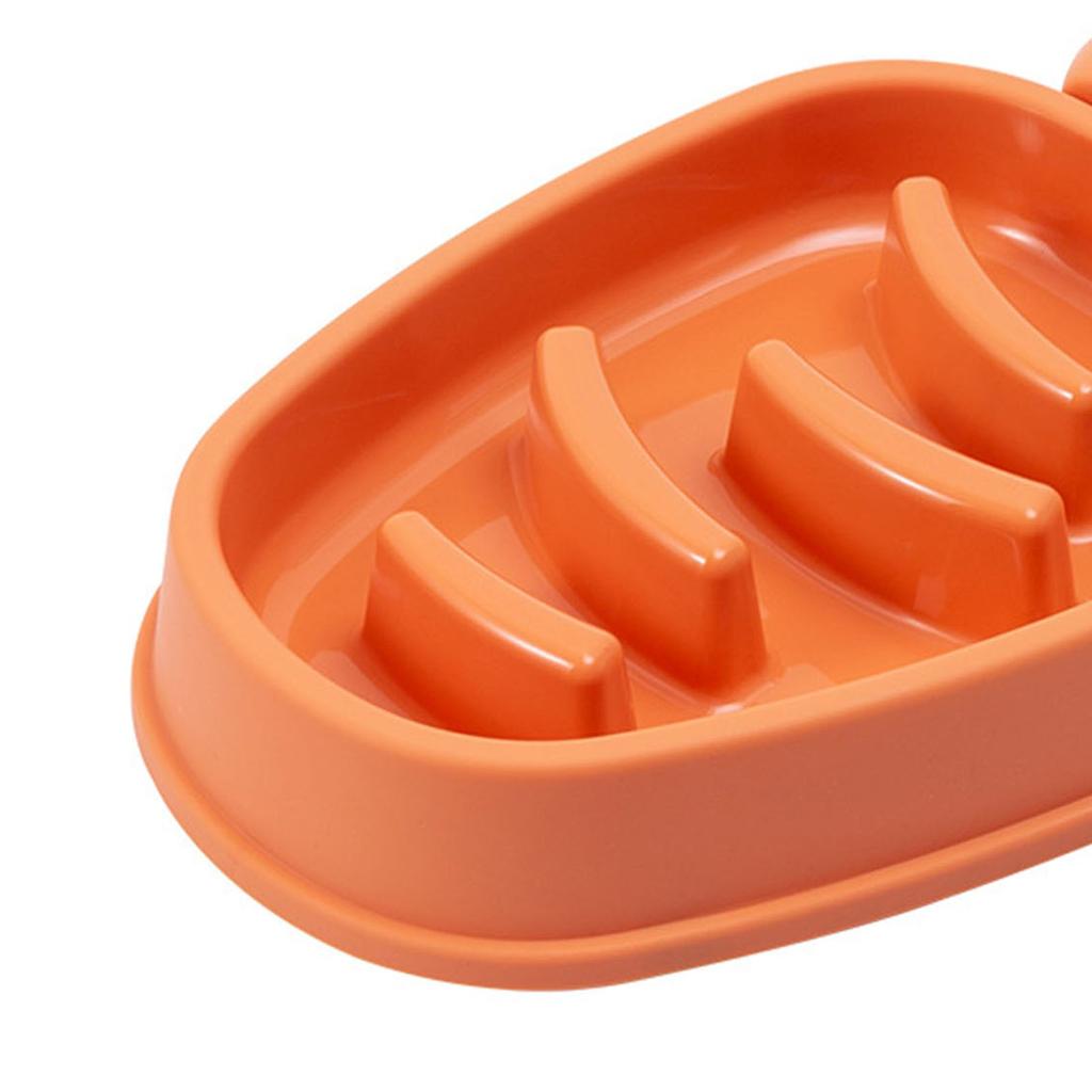 Cat Slow Feeder Prevent Choking 5 Slots Smoothing Anti Slip Durable PP Multifunction Cat Food Bowl