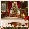 Christmas Tree Backdrop Merry Christmas Decorations for Home 2025 Xmas Ornament Photo Background Navidad Natal New Year 2026