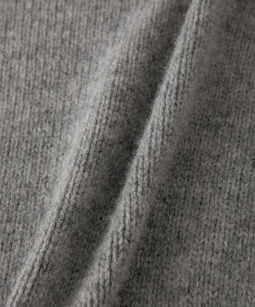Sseomweeobeoteo Boucle Heart Wool Knit - Gray